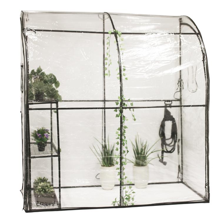 Kasvihuone,  215 x 200 x 100 cm, muovi.