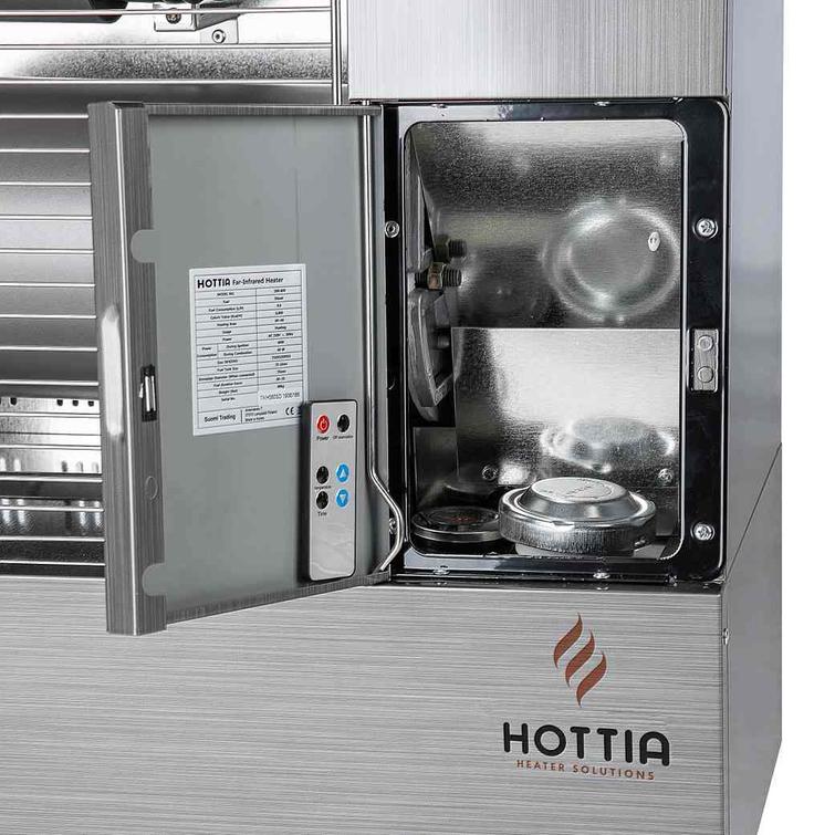 Hottia DIR-600  infrapunal&auml;mmitin, poltto&ouml;ljy. 