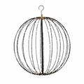 Metallkula svart, med LED-lampor, 320 lysdioder, Ø50 cm, 230V NORDIC WINTER
