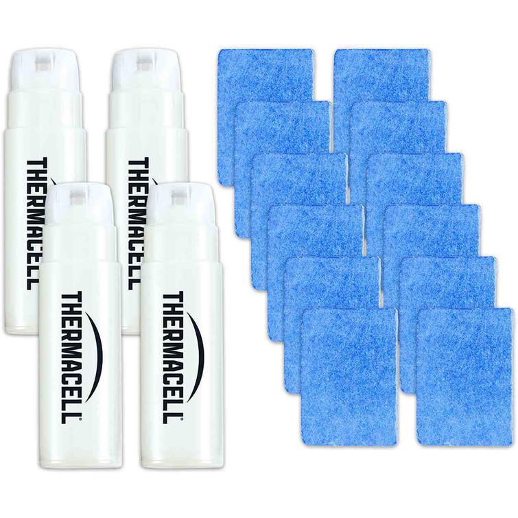 Thermacell täyttöpakkaus 4 kaasua ja 12 tyynyä (r-4)