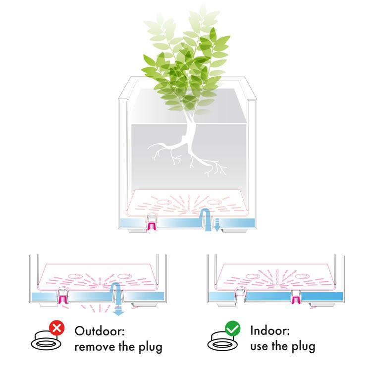 Millennium neliön muotoinen ruukku - Sandstone P25 x L25 x K25