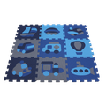 Play mat / puzzle with vehicle themes. 30 x 30cm, 9pcs.