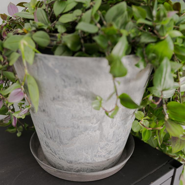 Claire aluslautanen art stone - Grey Ø22 x K3