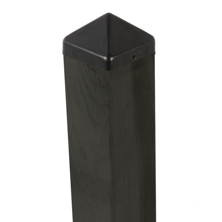 5pcs Post cap, black, 101 x 101 mm