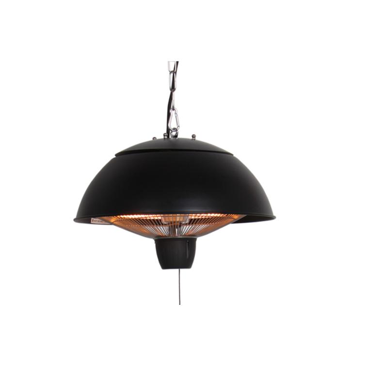 HORTUS Terrassvärmare, hängande 600/1500 W, HA, Ø42 cm, svart.