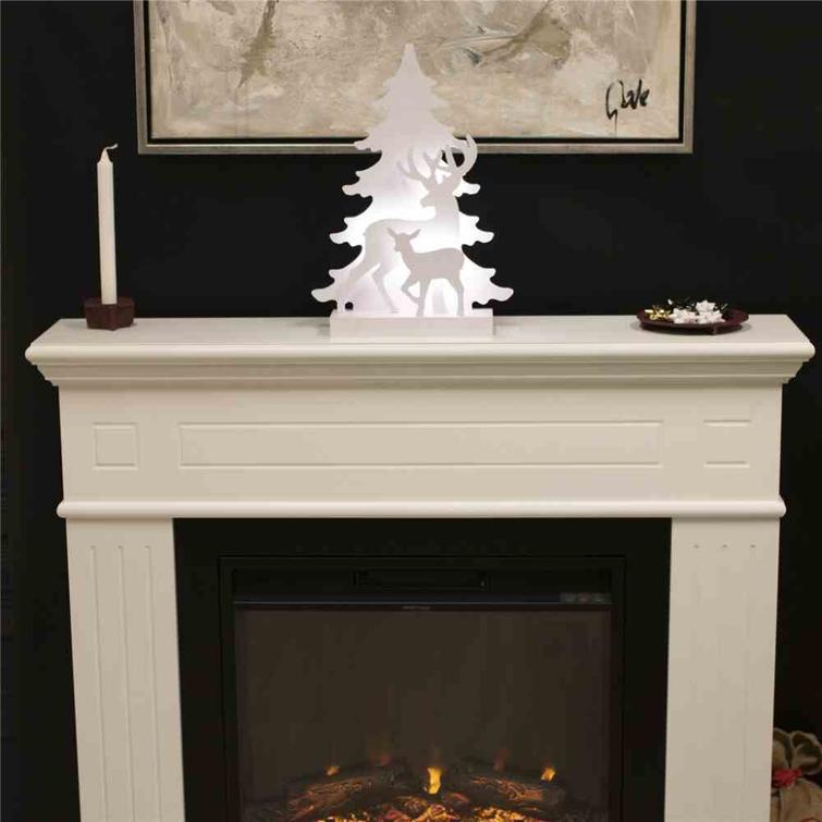 Christmas silhouette 3D LED, reindeer motif, NORDIC WINTER