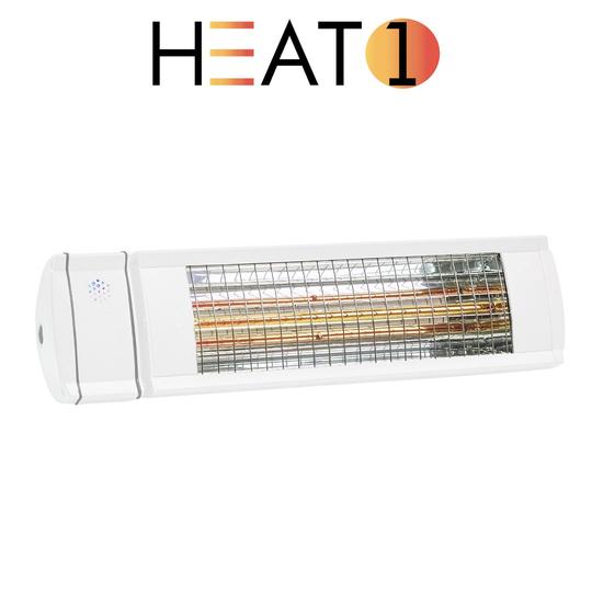 Terassilämmitin Heat1 Eco High-line  2000W valkoinen, 212-317. Säädettävä.