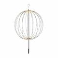 Metallipallo valkoinen, LED valoilla, 320 ledi&auml;, &Oslash;50 cm, 230V NORDIC WINTER