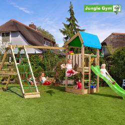 Leikkitornikokonaisuus Jungle Gym Home ja Climb Module X'tra sekä liukumäki