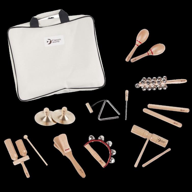Musiikki-  ja soitinsarja lapsille puusta, classic toys