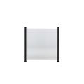 HORTUS Glass panel fence set 100 x 100 cm, 6 modules (6 glass panels and 7 posts)