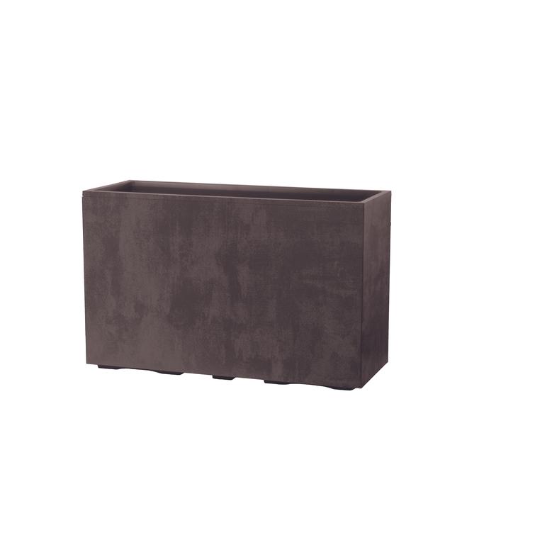 Millennium suorakaiteen muotoinen kukkalaatikko pyörillä - Brownstone P98 x L37.5 x K62