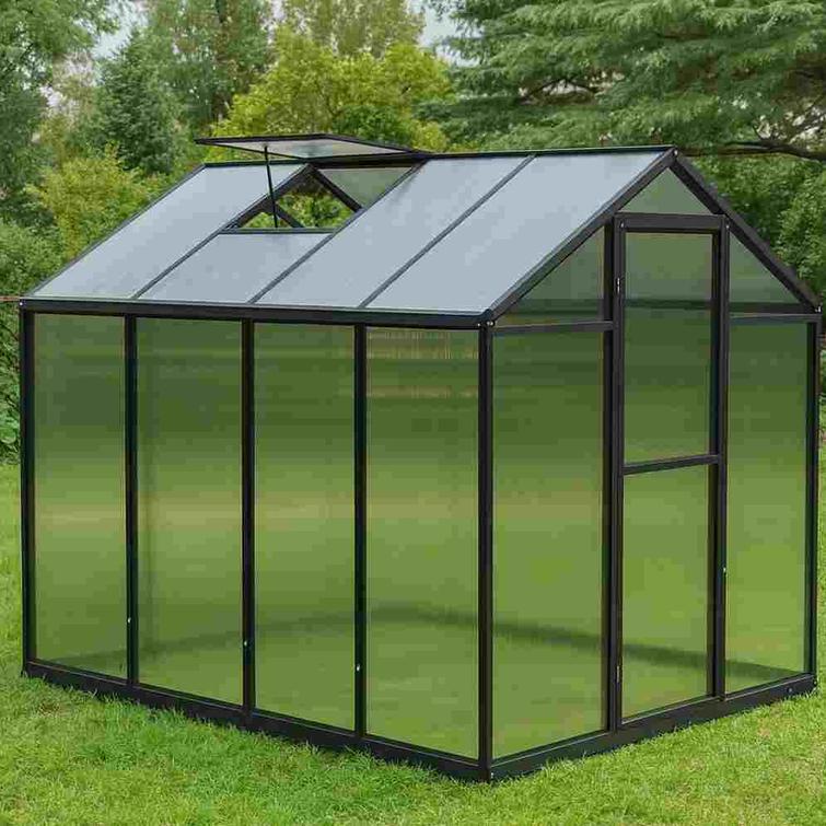 Kasvihuone Green Land Solid 4,6m2, alumiinirunkoinen.