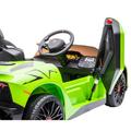 S&auml;hk&ouml;auto Lamborghini Aventador, 12V, limenvihre&auml;, NORDIC PLAY Speed.