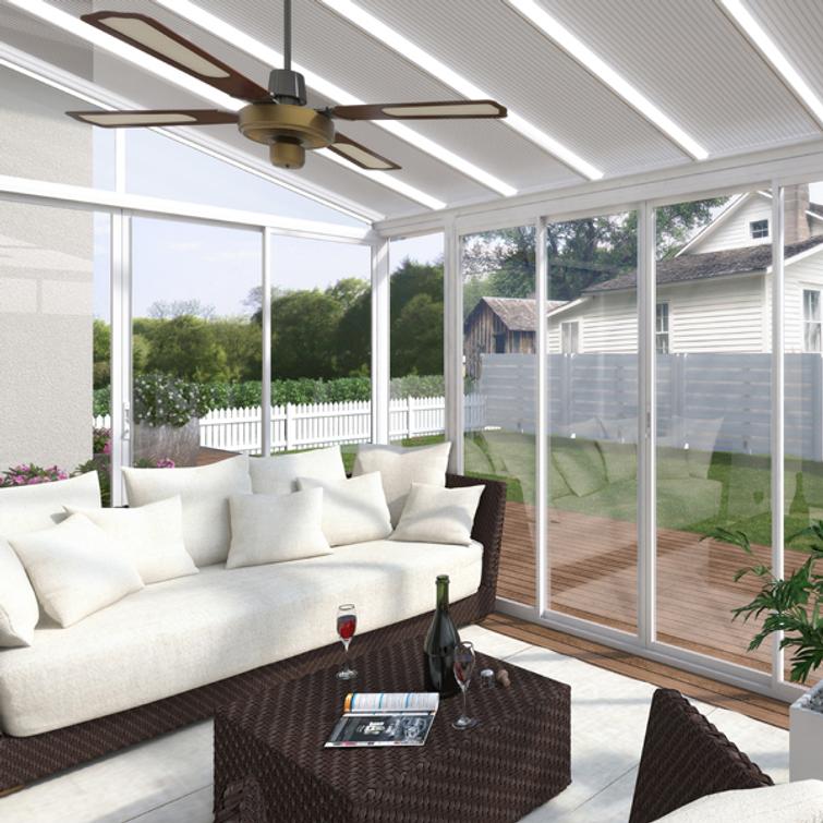 PALRAM Canopia Sanremo viherhuone-terassikatos 3x4,25, valkoinen.