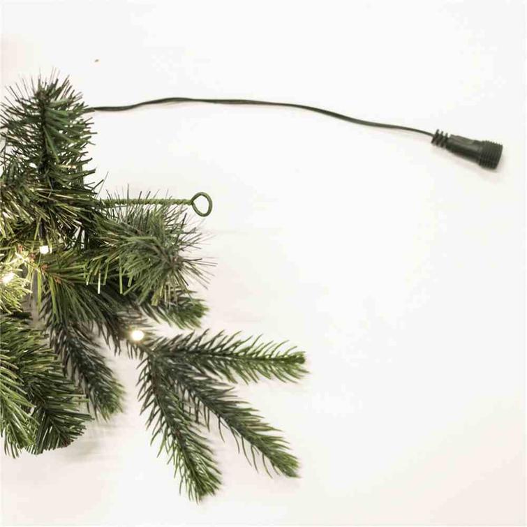 Jouluköynnös valoilla, 240 cm, voidaan sarjakytkeä.