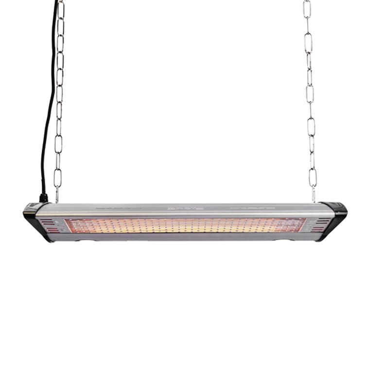 HORTUS Terassilämmitin ripustettava 1000/2000 W, GT, kaukosäätimellä, hopea.