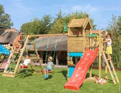 Jungle Gym Resort leikkitorni sek&auml; kiipeilyteline, climb module + liukum&auml;ki.