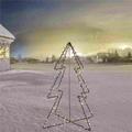 Metallinen joulukuusi, 75cm, 175 LED -valoa NORDIC WINTER