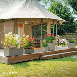 Millennium neliön muotoinen ruukku - Sandstone P25 x L25 x K25