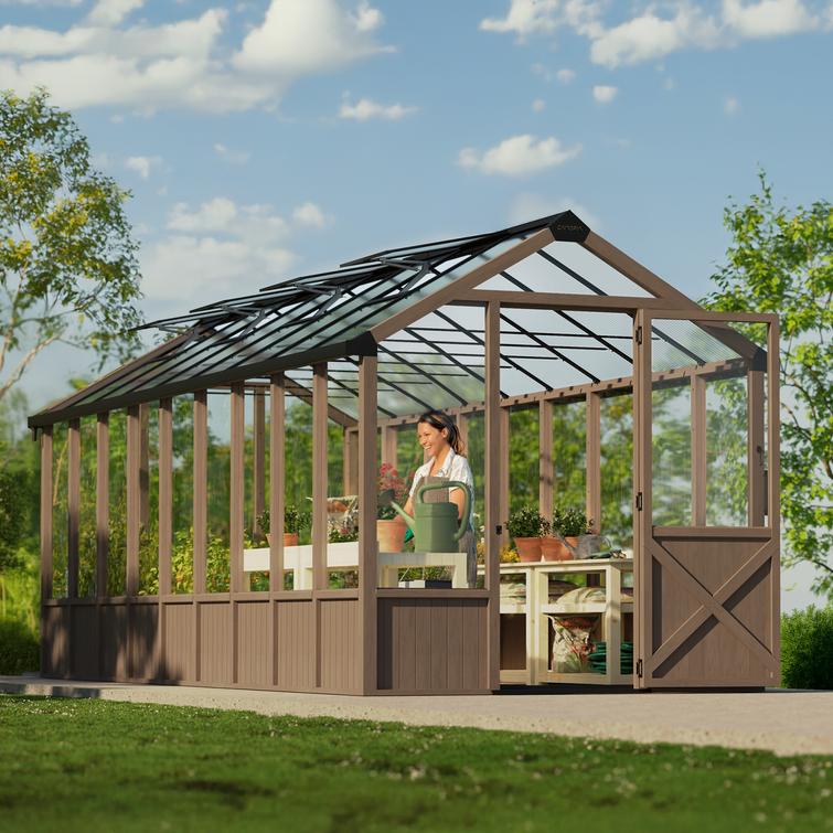 Kasvihuone setripuu Natura 15,3 m2 Palram - Canopia