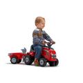 Falk baby Massey Ferguson children's tractor, with trailer, rake and shovel. 1-3 years.