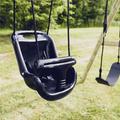 Baby swing, black, black ropes NORDIC PLAY
