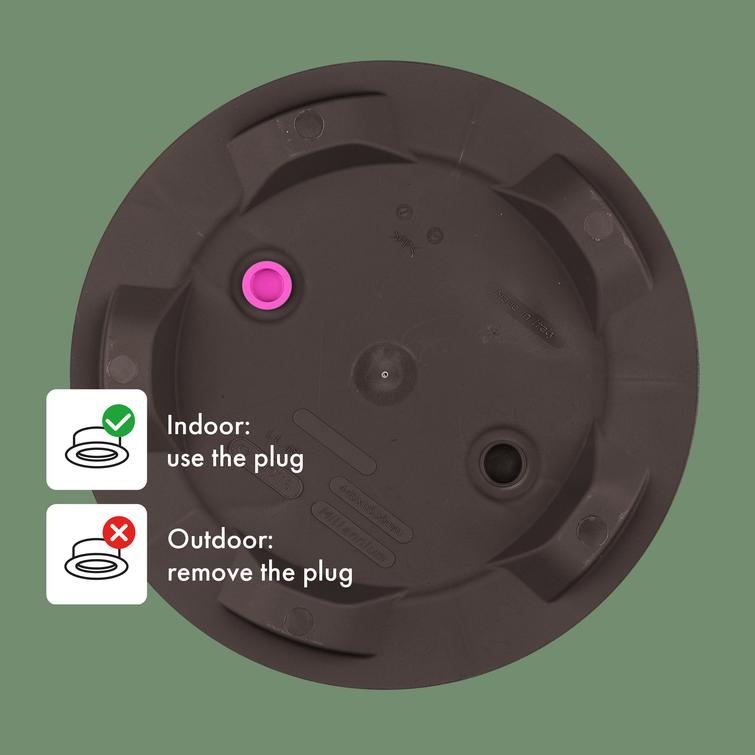 Millennium pyöreä ruukku - Brownstone Ø43.5 x K53.5