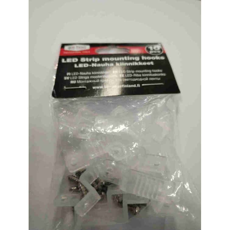 Kiinnike Led valonauhalle 20kpl. Ruuvilla.