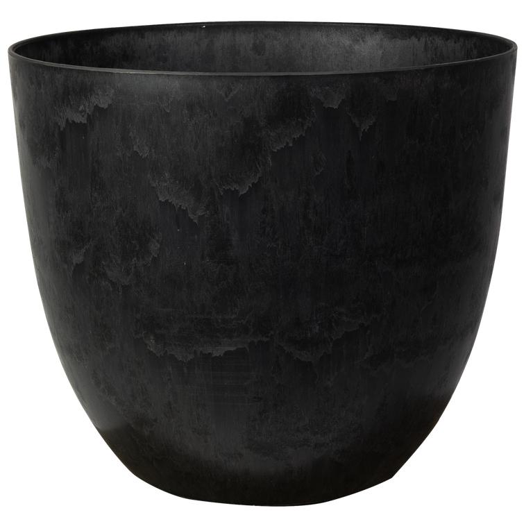 Bola ruukku art stone- Black Ø38 X K33