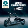 Kontio Motors Kruiser trehjuling svart med 1,2 kWh batteri.