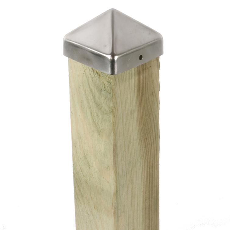 5kpl Tolpanhattu, ruostumaton, 91 x 91 mm