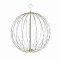 Metallipallo valkoinen, LED valoilla, 320 ledi&auml;, &Oslash;50 cm, 230V NORDIC WINTER