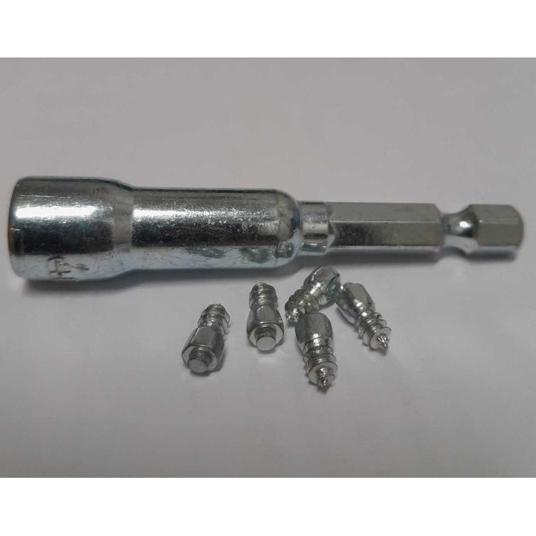 J&auml;&auml;nasta / liukueste, ruuvattava 18mm. 100kpl / pkt