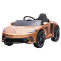 Elbil McLaren GT 12V4.5AH, EVA-d&auml;ck, l&auml;ders&auml;te, BT, spraym&aring;lad kopparf&auml;rgad NORDIC PLAY