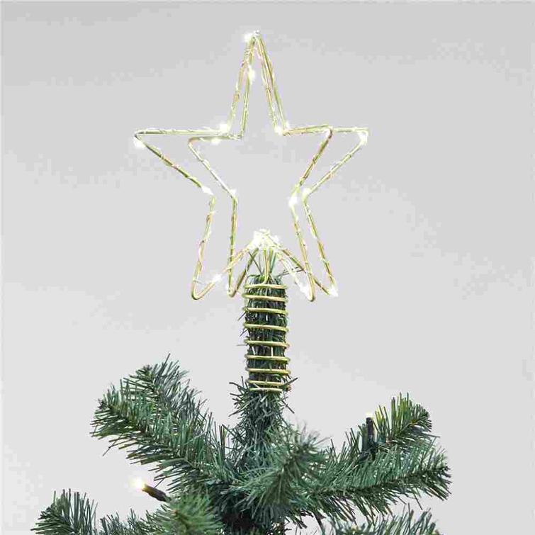 Christmas tree PVC "ASKE" 210 x 138 cm with lights NORDIC WINTER
