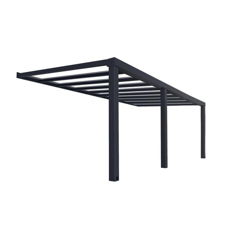 PALRAM STOCKHOLM terassikatos  3,4x6,6m antrasiitti.