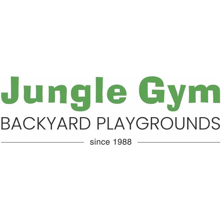 Leikkitornikokonaisuus Jungle Gym Safari 2-Swing Module 200 ja tummanvihreä liukumäki