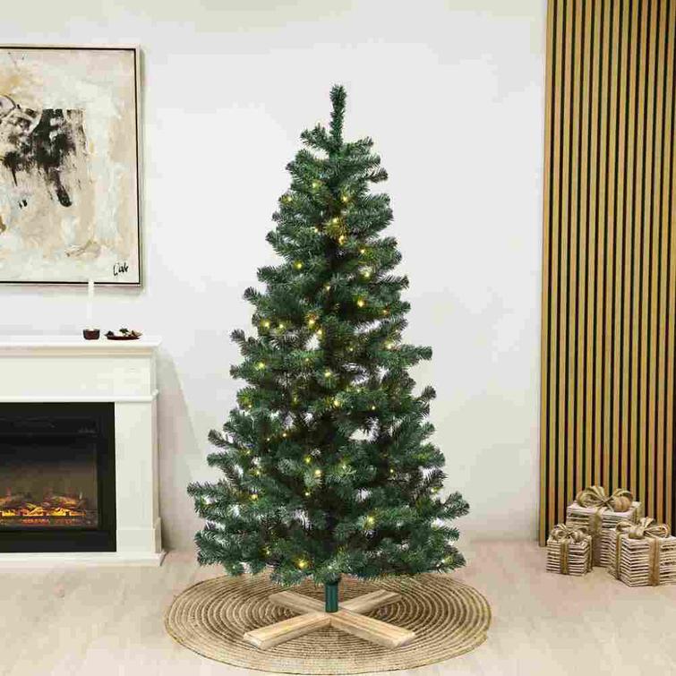 Joulukuusi PVC "Alex", jalusta m&auml;nty&auml; NORDIC WINTER