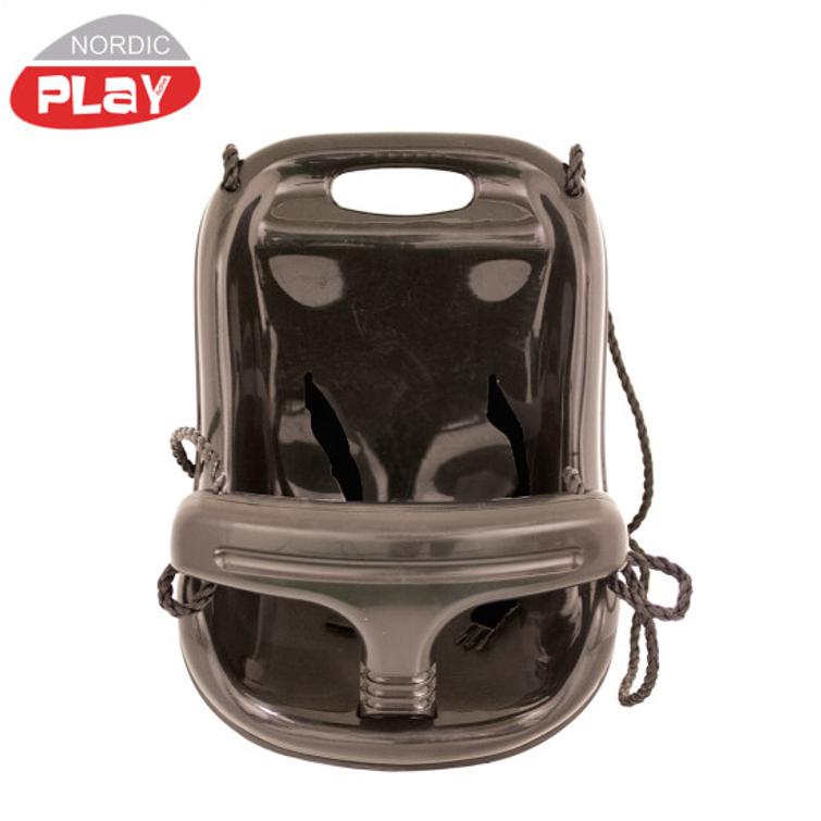 Baby swing, black, black ropes NORDIC PLAY