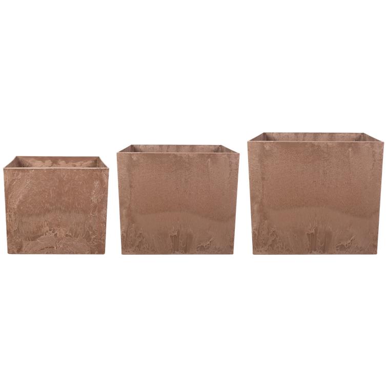 Maud neliöruukku art stone - Oak Setti, jossa 3 eri kokoa