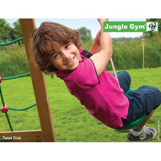 Jungle Gym Twist Disc, vihreä, sisältää köyden