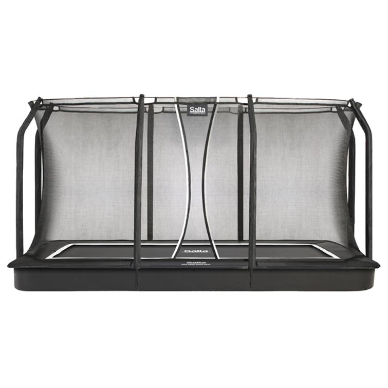 Salta Trampoliini Royal Baseground 396x244 cm, musta, sis. turvaverkon.