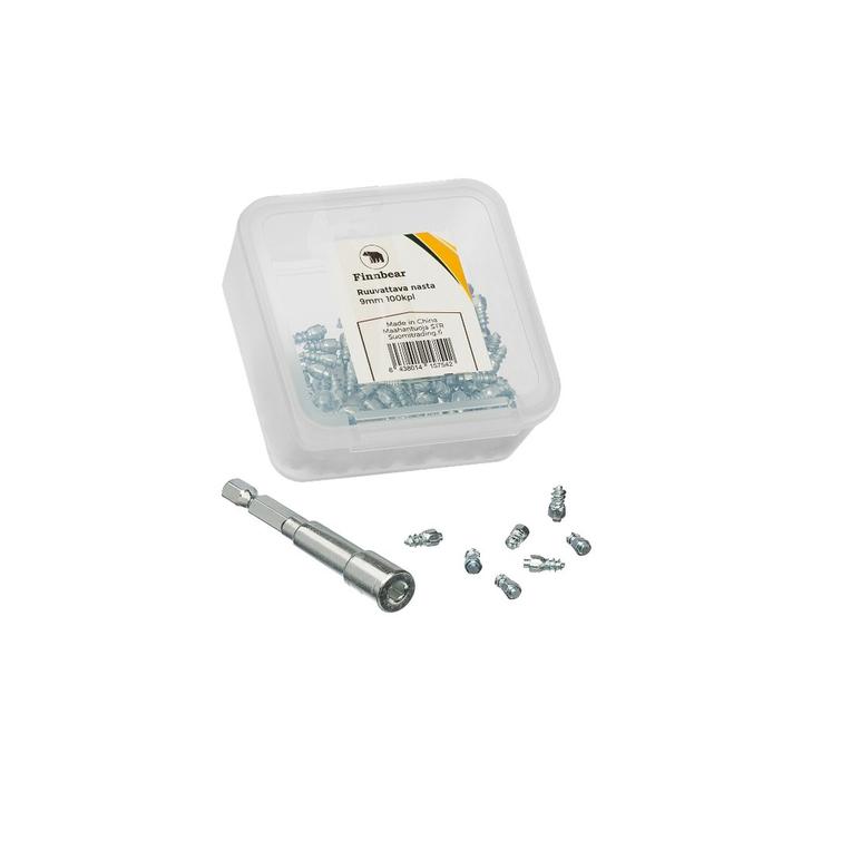 J&auml;&auml;nasta / liukueste, ruuvattava 18mm. 100kpl / pkt