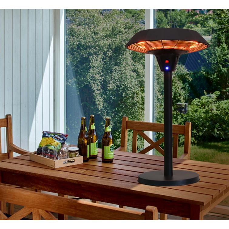 HORTUS Terassil&auml;mmitin p&ouml;yt&auml;malli UFO 800/1200/2000 W, HA, musta.