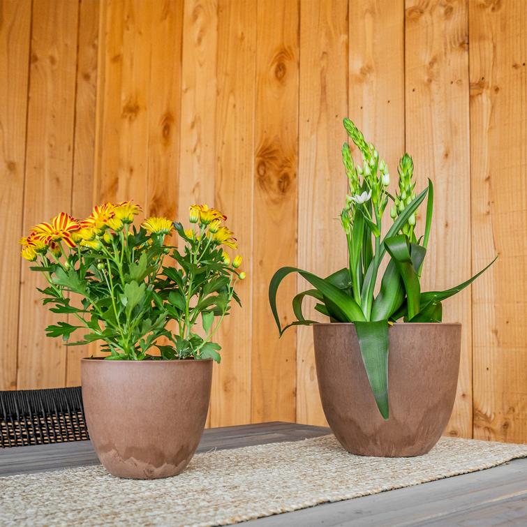 Bola ruukku art stone - Oak Ø45 x K38