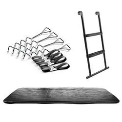 Suojus, tikkaat ja ankkurointisetti  396 x 244 cm trampoliinille SALTA