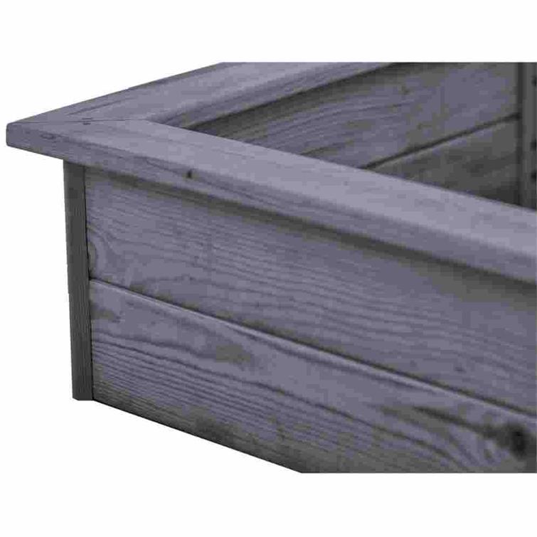 Kuusikulmainen hiekkalaatikko, pohjamaalattu harmaa NORDIC PLAY