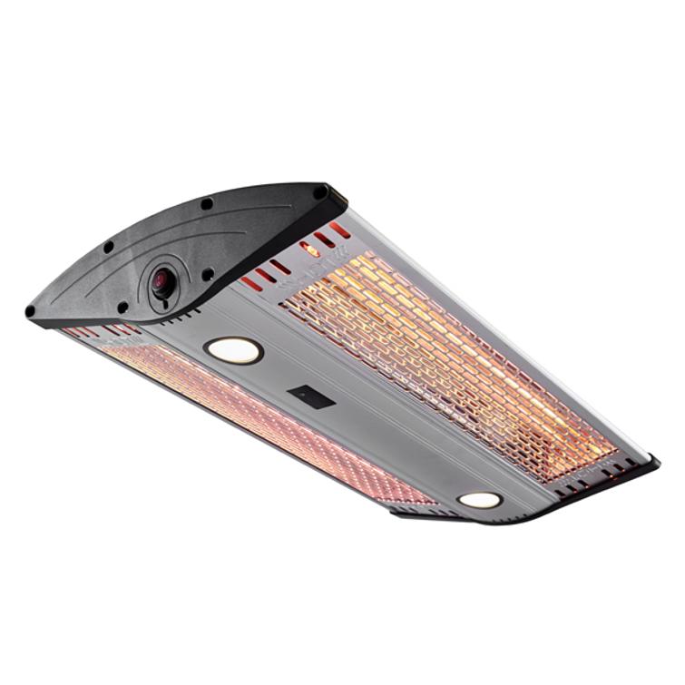 HORTUS Patio heater, hanging 1000/2000 W, GT, with remote control, silver.