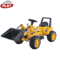 Battery-powered backhoe loader Nordic Play 6V.